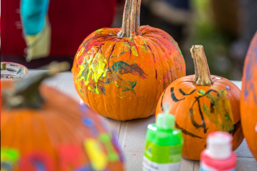 Children enjoying Halloween activities.